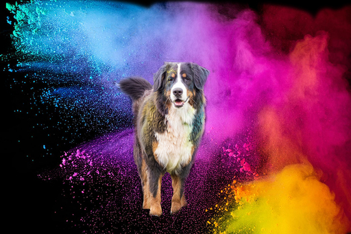 Tierfotografie Carla Lorenz  | Holi Farbbilder | Hundefotograf auf alleFotografen